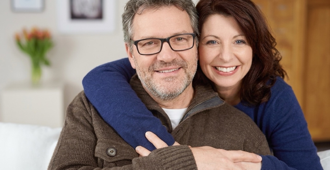 Smiling couple